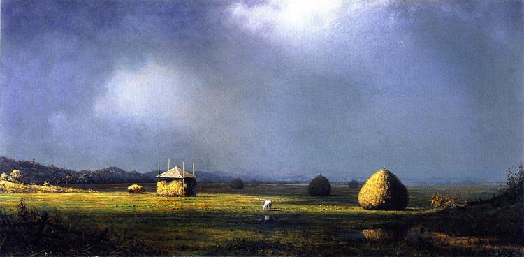 Martin Johnson Heade A Cloudy Day 1874 Fine Art Print
