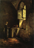 T. C. Steele A Corner in the Old Kitchen of the Mittenheim Cloister 1883 Fine Art Print