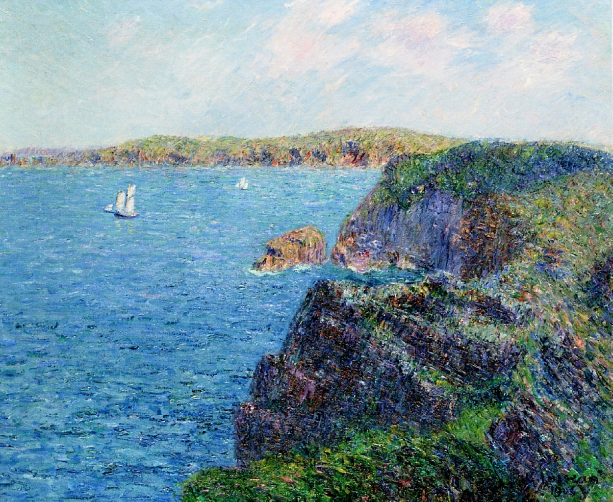 Gustave Loiseau A Cove at Sevignies 1906 Fine Art Print