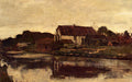 Johan Hendrik Weissenbruch A Farm On The Waterfront 1903 Fine Art Print