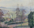 Lucien Pissarro A February Morning, East Knoyle, Wiltshire 1918 Fine Art Print