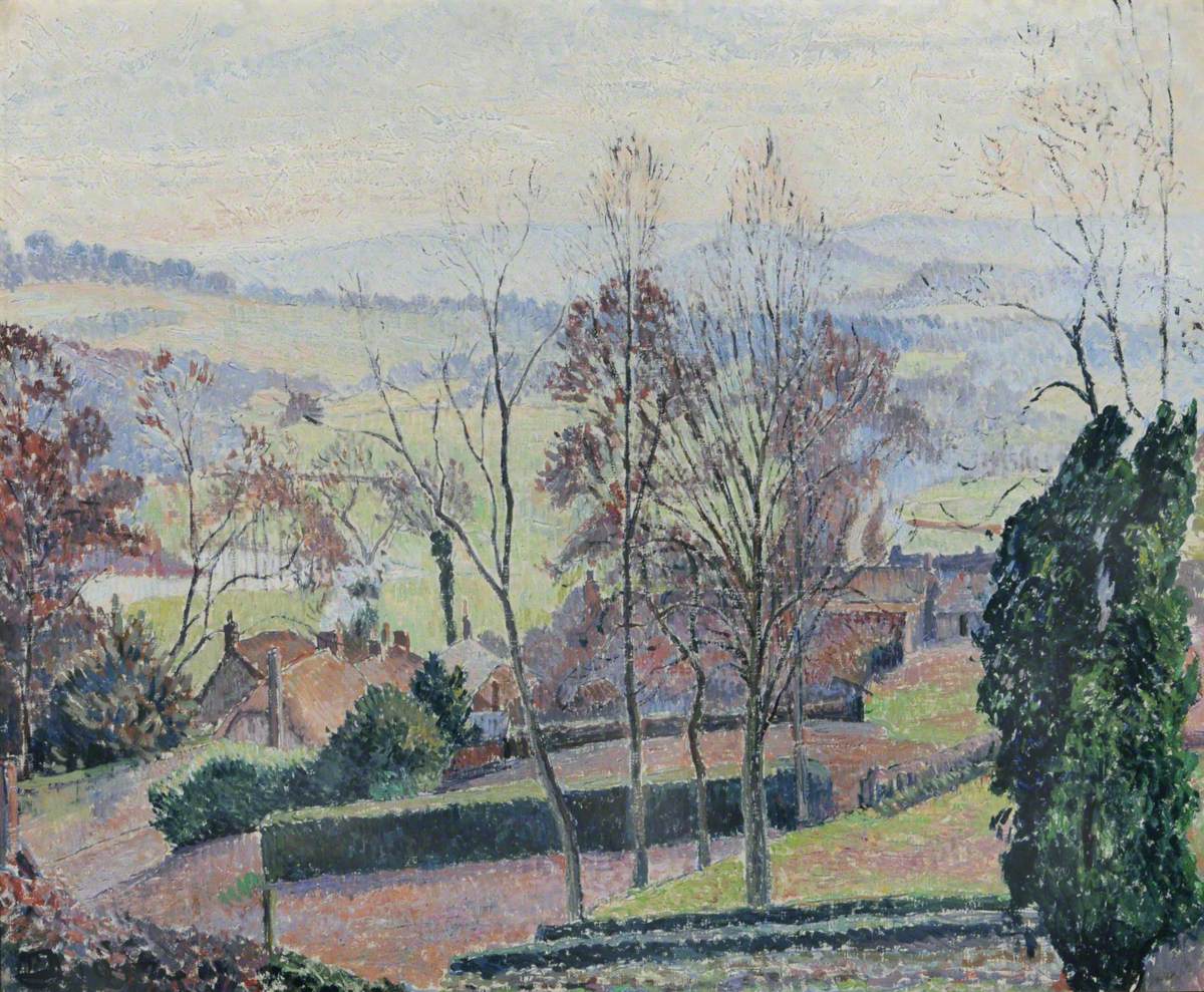 Lucien Pissarro A February Morning, East Knoyle, Wiltshire 1918 Fine Art Print