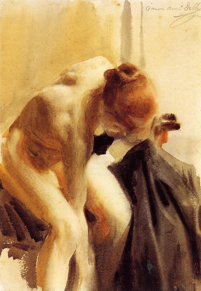 Anders Zorn A Female Nude 1886 Fine Art Print