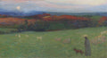 Henri Martin A Field with Figure 1886 Fine Art Print