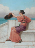 John William Godward A Fond Farewell 1918 Fine Art Print