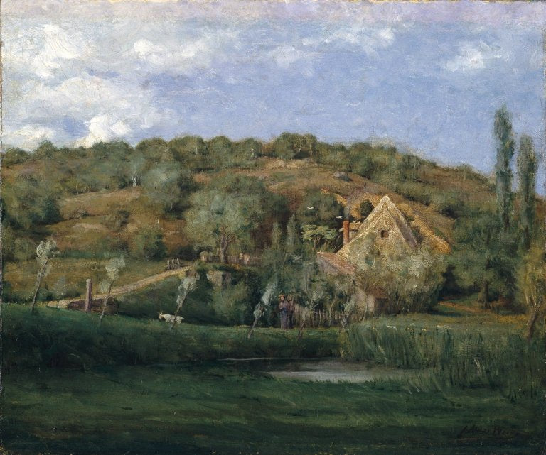 Julian Alden Weir A French Homestead 1878 Fine Art Print