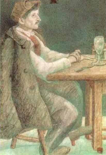 Pavel Filonov A French Worker 1912 Fine Art Print