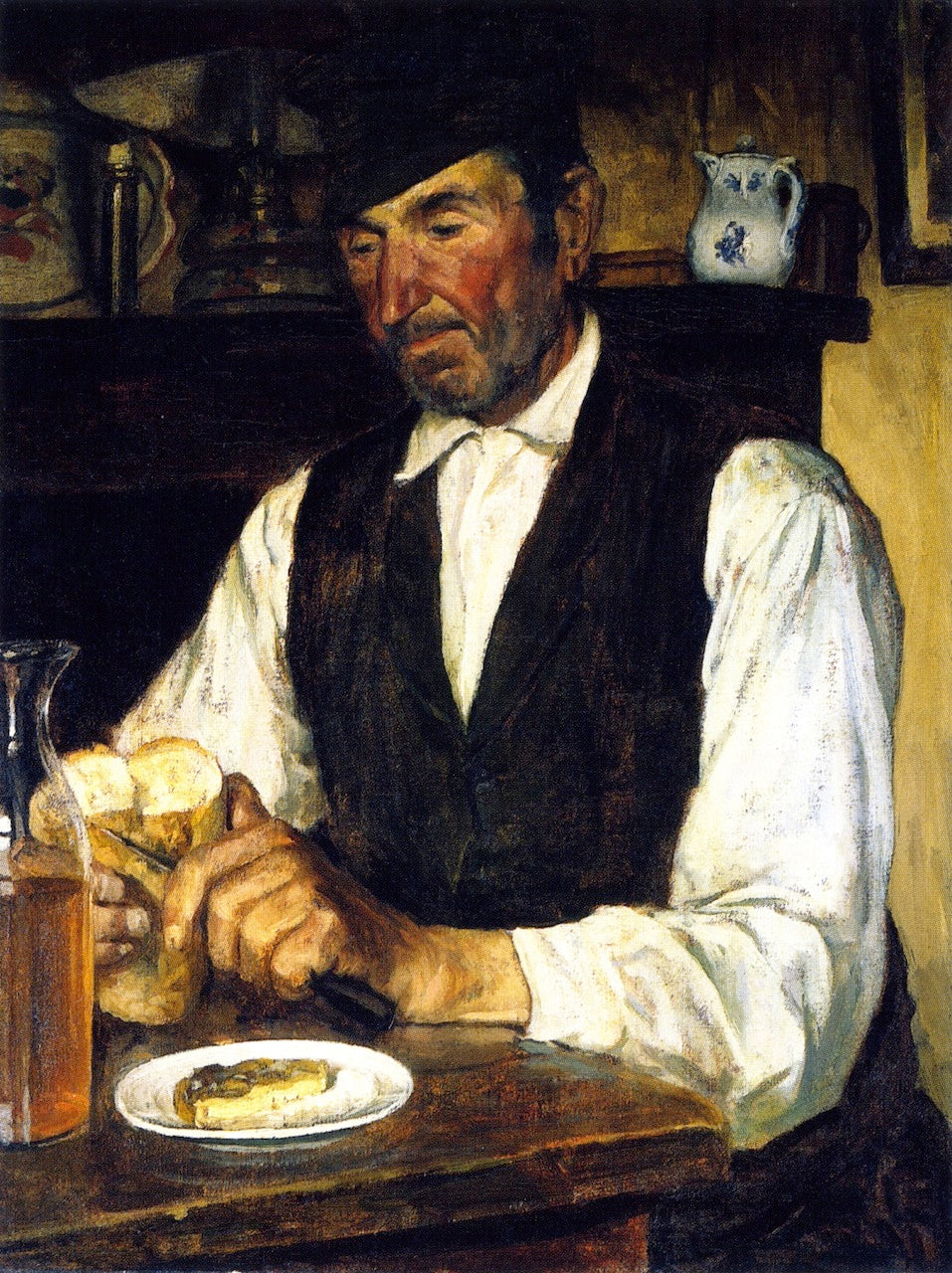 Clarence Gagnon A Frugal Meal 1906 Fine Art Print