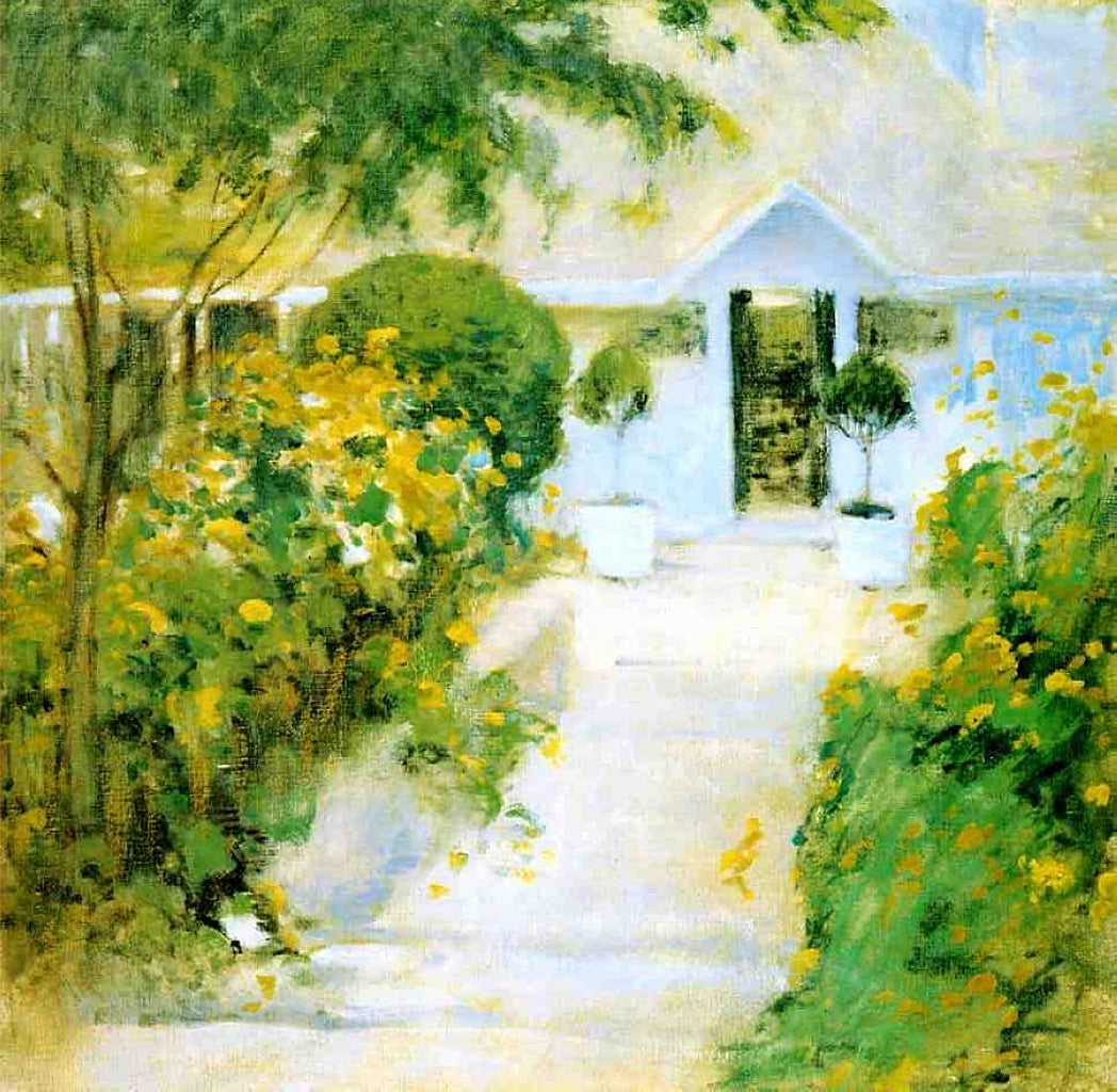 John Henry Twachtman A Garden Path 1899 Fine Art Print