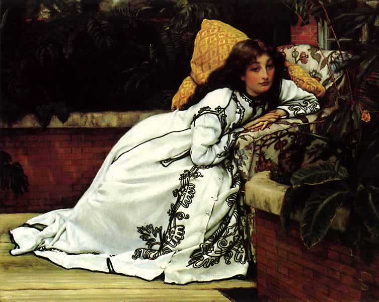 James Tissot A Girl in an Armchair 1872 Fine Art Print