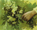 Mikhail Nesterov A Hand with Flowers 1889 Fine Art Print