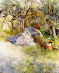 Carl Larsson A Lady Reading a Newspaper 1886 Fine Art Print