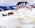Clarence Gagnon A Laurentian Homestead 1923 Fine Art Print