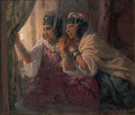 Nasreddine Dinet At the window 1906 Fine Art Print