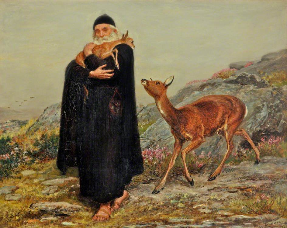 Briton Riviere A Legend of Saint Patrick 1877 Fine Art Print