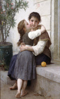 William-Adolphe Bouguereau A Little Coaxing 1890 Fine Art Print