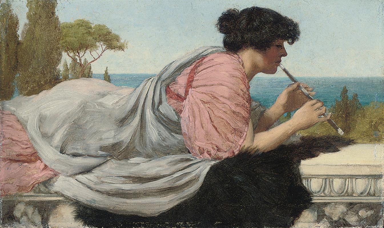 John William Godward A Melody 1904 Fine Art Print
