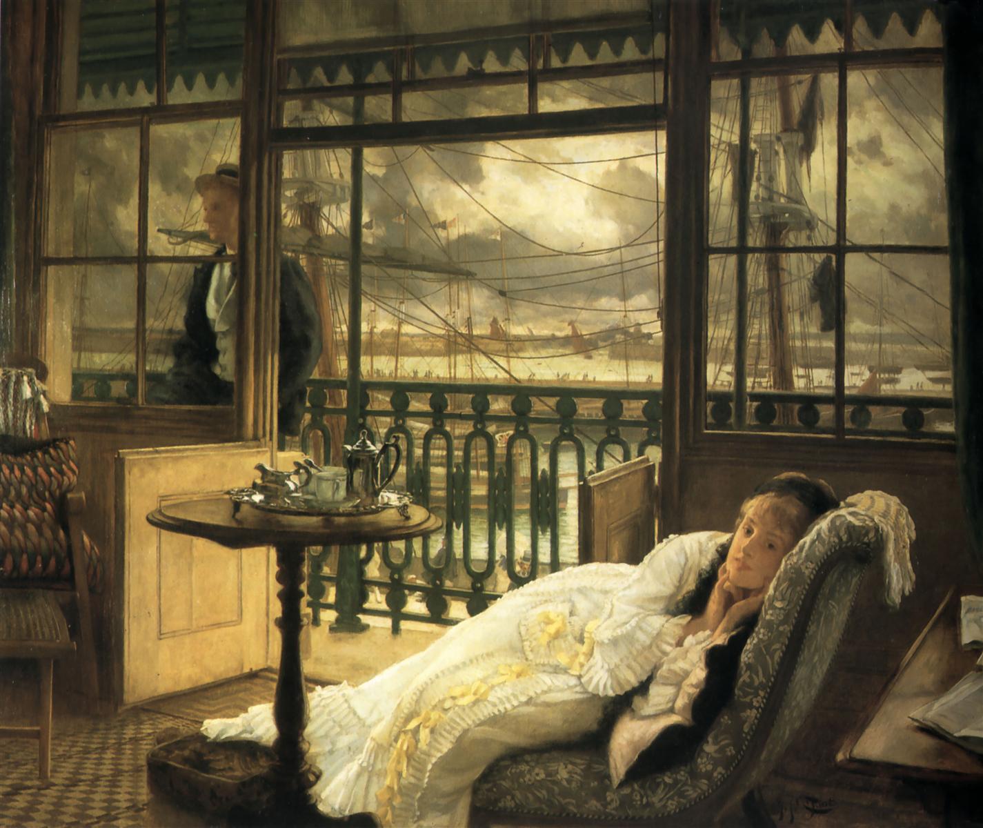 James Tissot A Passing Storm 1876 Fine Art Print