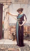 John William Godward A Pompeian Lady 1891 Fine Art Print