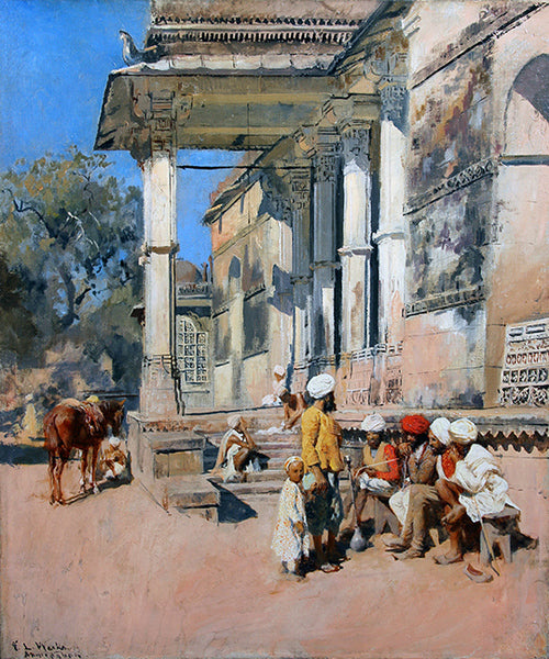 Edwin Lord Weeks A Portico in Ahmedabad, India 1890 Fine Art Print