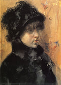 William Merritt Chase A Portrait Study 1880 Fine Art Print
