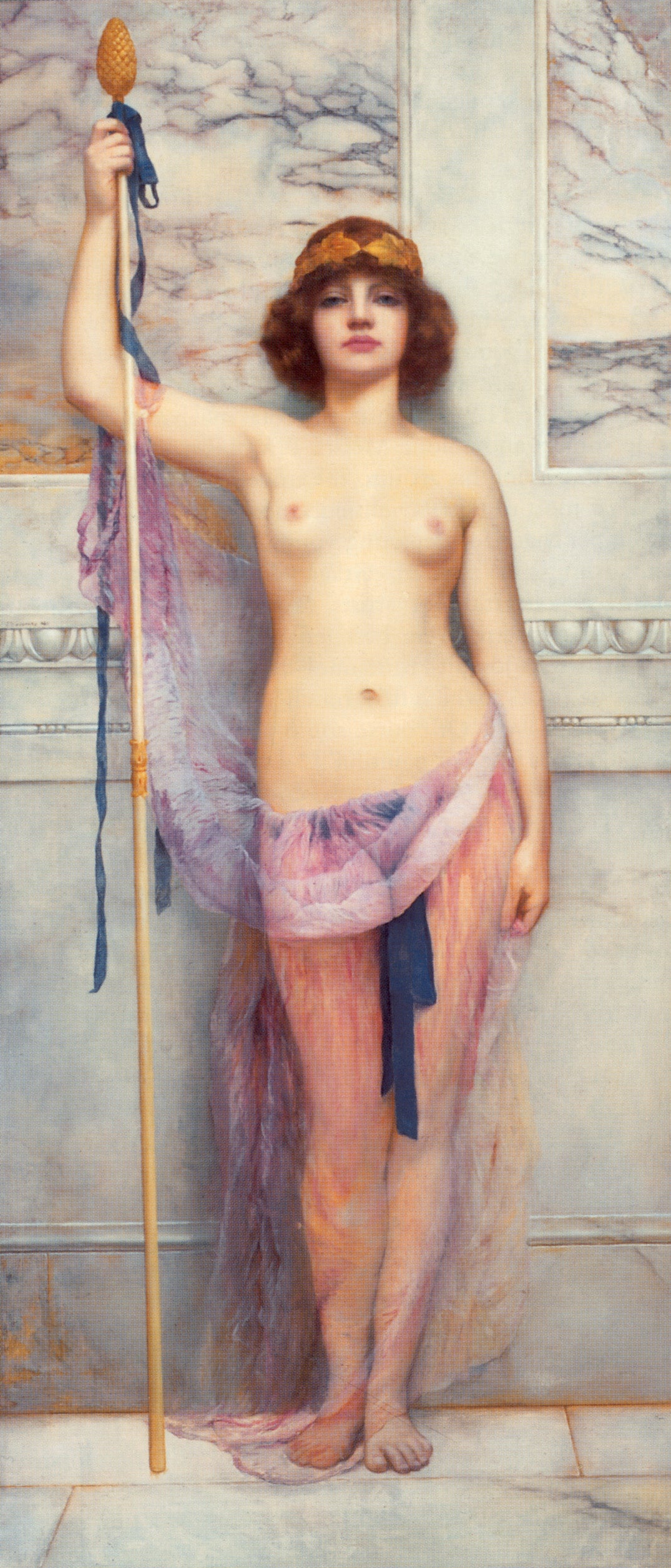 John William Godward A Priestess 1893 Fine Art Print