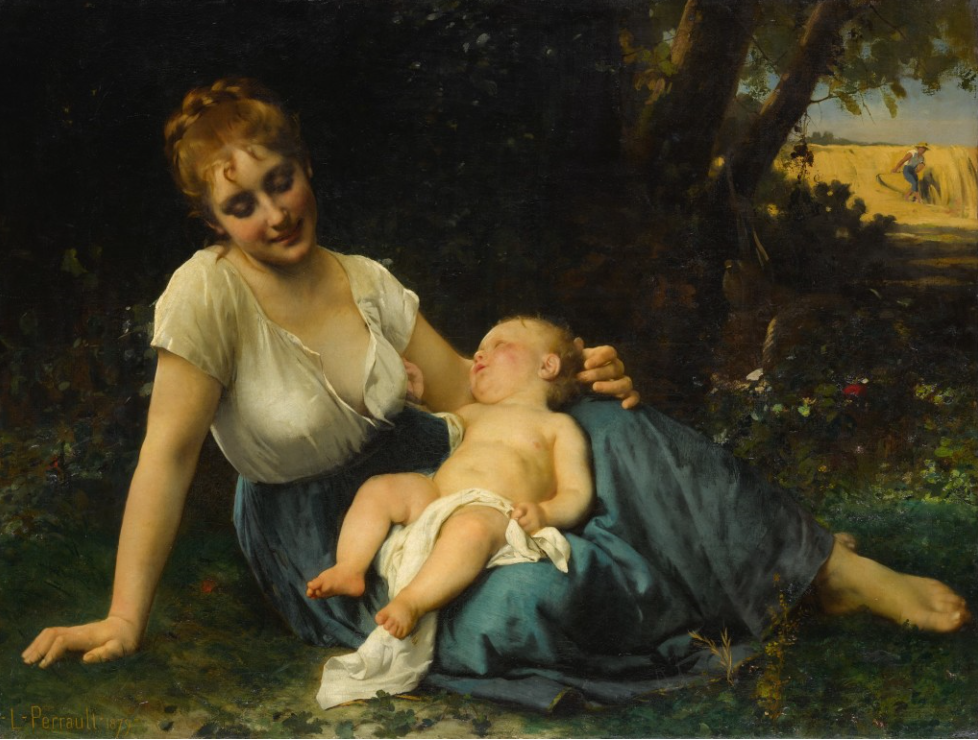 Léon Bazile Perrault A rest in the shade 1879 Fine Art Print