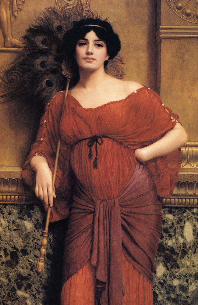 John William Godward A Roman Matron 1905 Fine Art Print