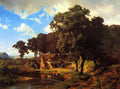 Albert Bierstadt A Rustic Mill 1855 Fine Art Print