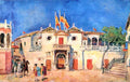 Pyotr Konchalovsky A Square. Set Decor for Opera 'Carmen' by Georges Bizet. 1944 Fine Art Print