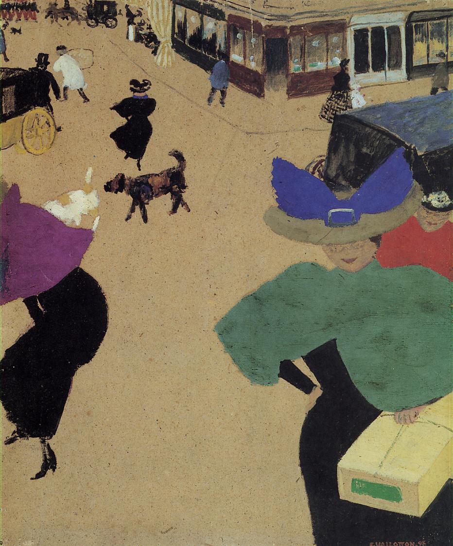 Felix Vallotton A Street (also known as Street Corner) 1895 Fine Art Print