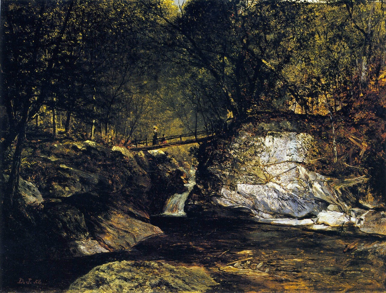 David Johnson A Study, Bash Bish Falls 1856 Fine Art Print