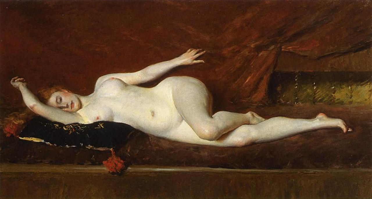 William Merritt Chase A Study in Curves 1890 Fine Art Print