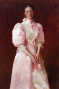 William Merritt Chase A Study in Pink (Portrait of Mrs. Robert P. McDougal) 1895 Fine Art Print