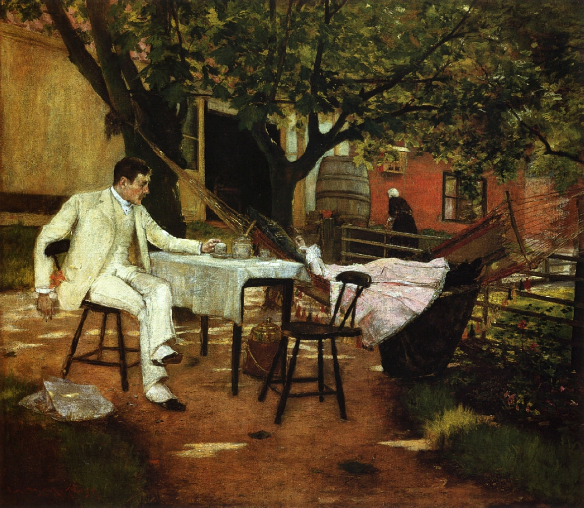 William Merritt Chase A Summer Afternon in Holland (Sunlight and Shadow) 1884 Fine Art Print
