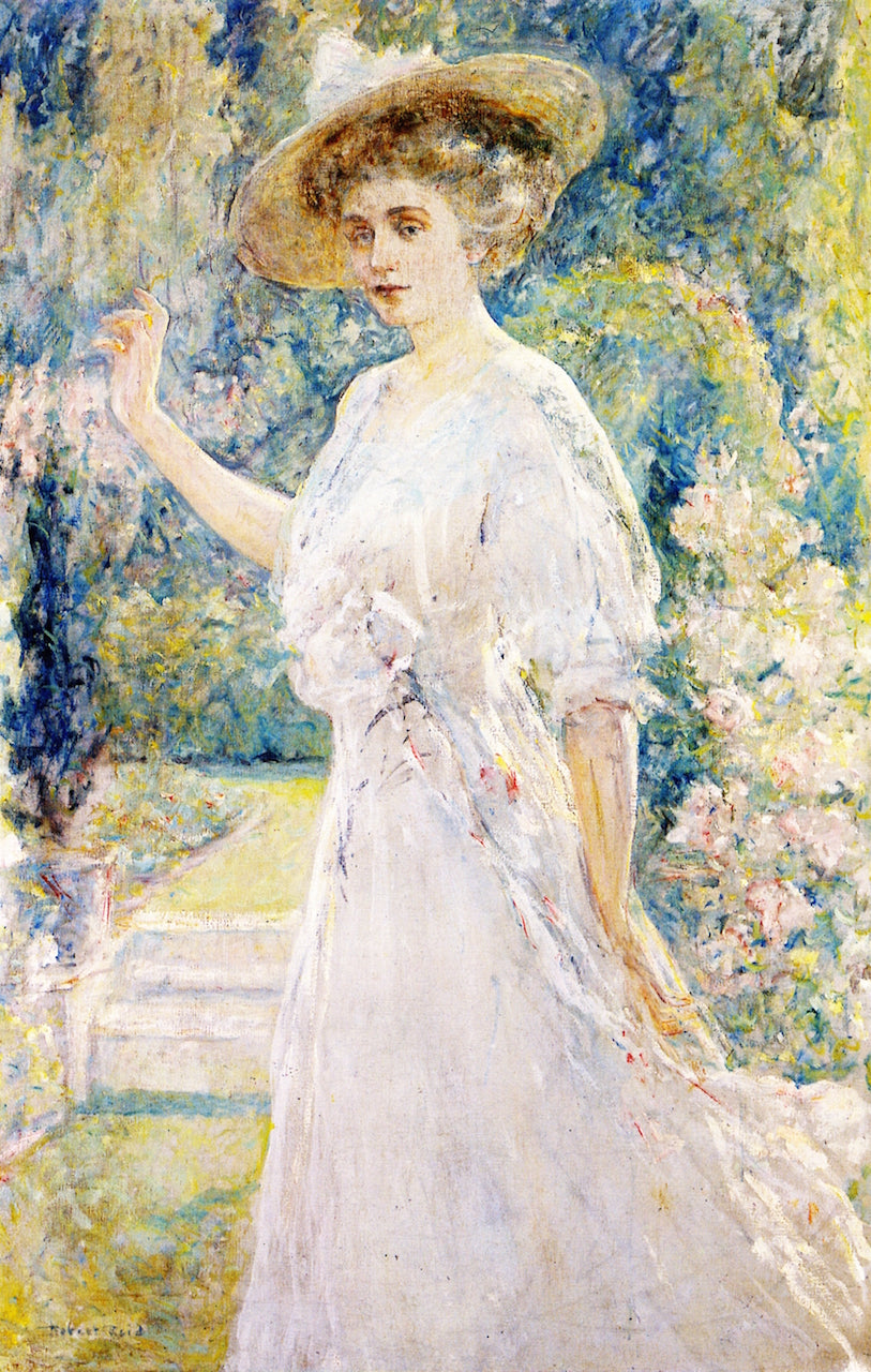Robert Lewis Reid A Summer Portrait 1910 Fine Art Print