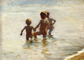 Peder Severin Kroyer A Summer's Day at Skagen South Beach 1884 Fine Art Print