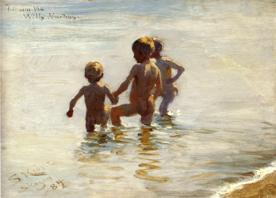 Peder Severin Kroyer A Summer's Day at Skagen South Beach 1884 Fine Art Print