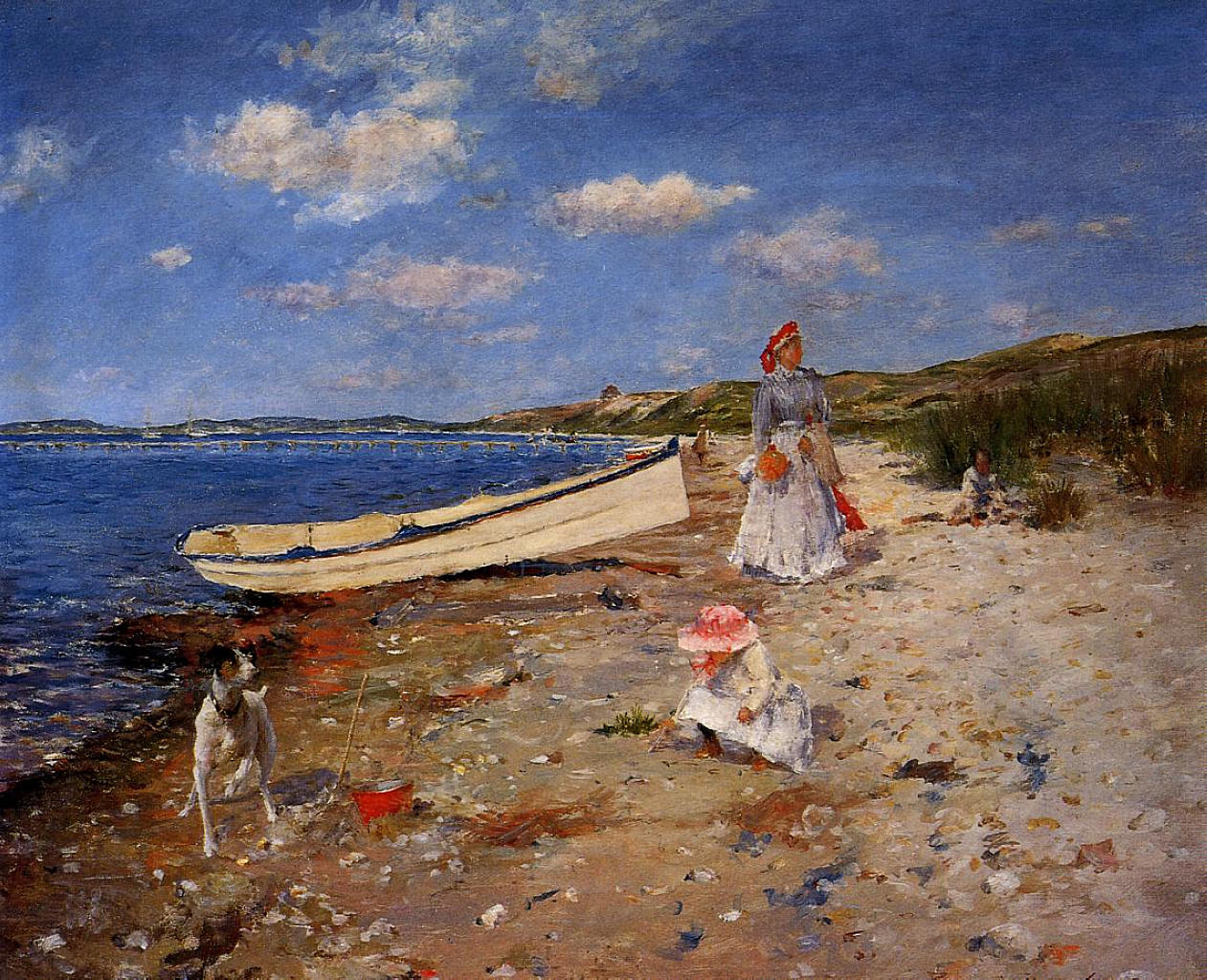 William Merritt Chase A Sunny Day at Shinnecock Bay 1892 Fine Art Print