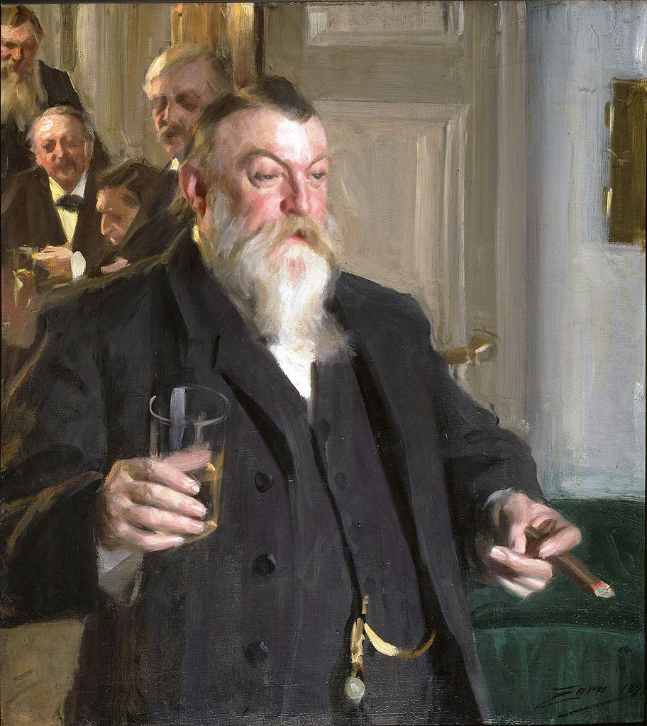 Anders Zorn A Toast in the Idun Society 1892 Fine Art Print