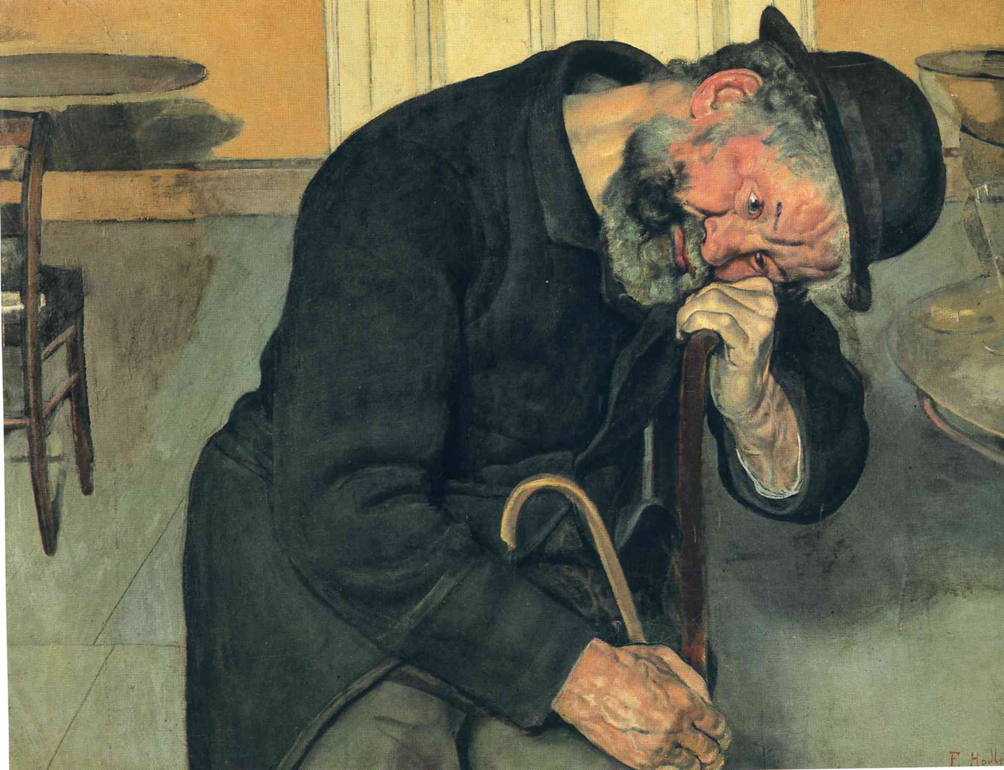 Ferdinand Hodler A Troubled Soul 1889 Fine Art Print