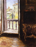 William Merritt Chase A Venetian Balcony 1912 Fine Art Print