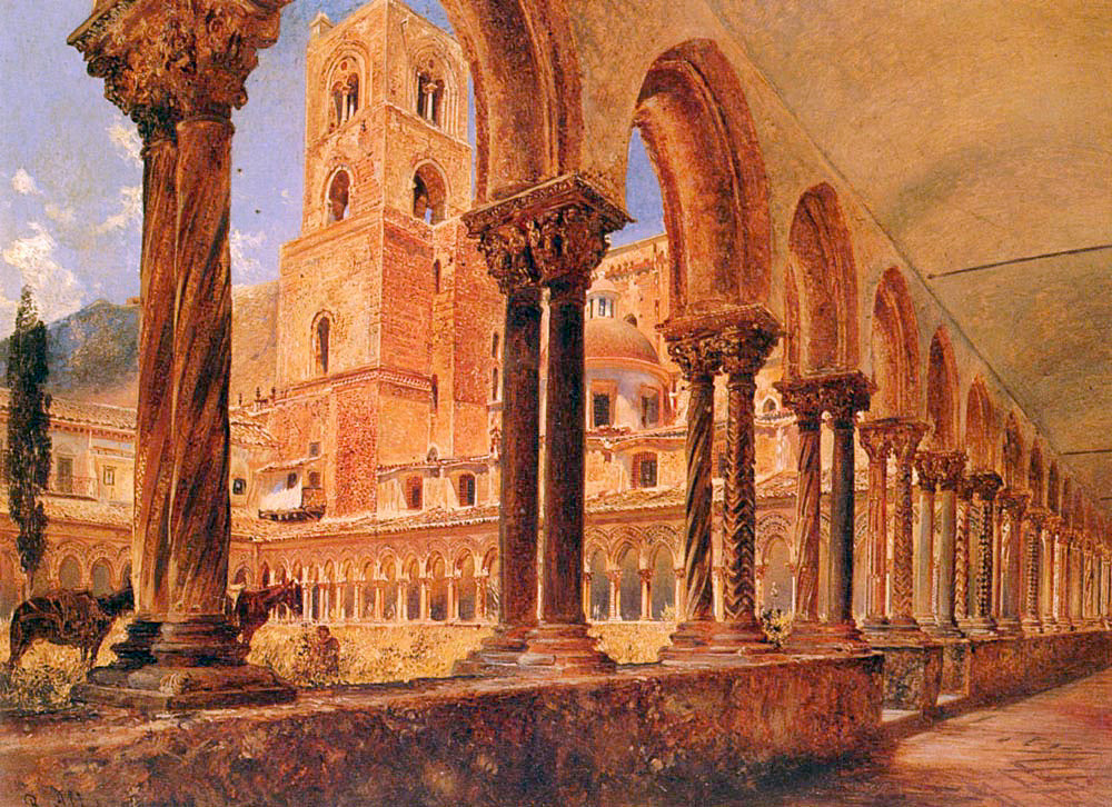 Rudolf von Alt A View Of Monreale, Above Palermo 1867 Fine Art Print