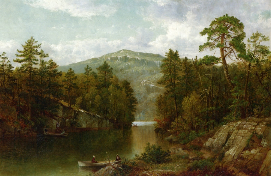 David Johnson A View on Lake George 1876 Fine Art Print