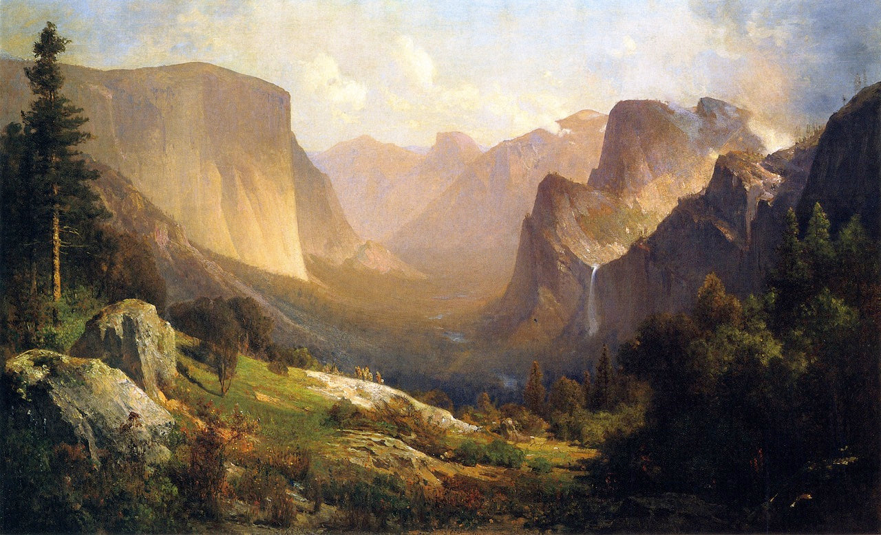 Thomas Hill A View up Yosemite Valley 1871 Fine Art Print
