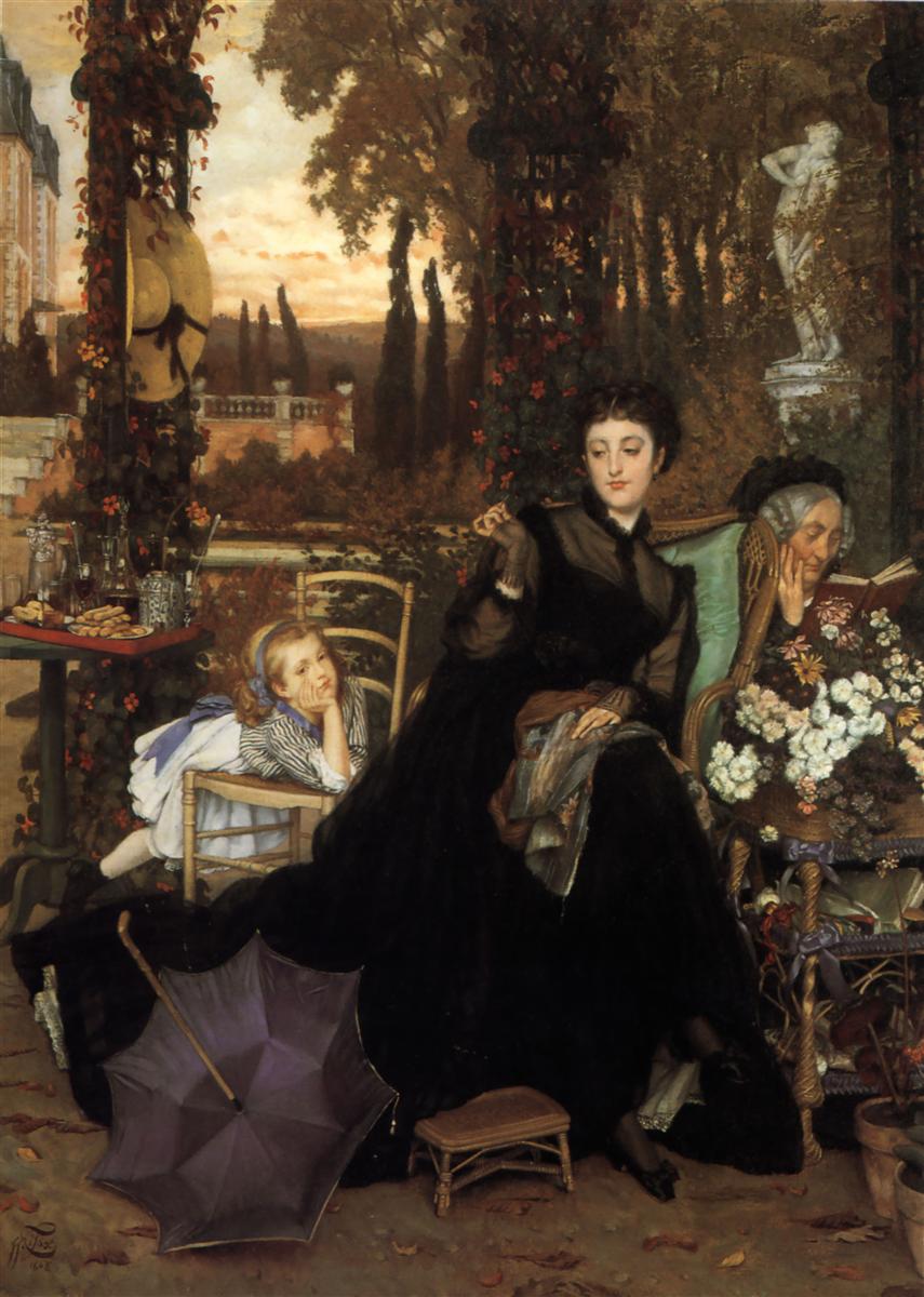 James Tissot A Widow 1868 Fine Art Print