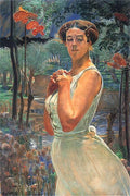 Jacek Malczewski A Woman in a Grove 1917 Fine Art Print