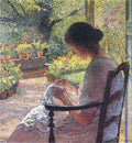 Henri Martin A Woman Sewing 1902 Fine Art Print