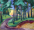 Max Pechstein A Yellow House 1909 Fine Art Print
