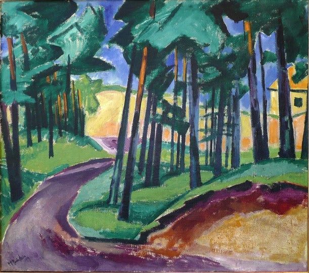 Max Pechstein A Yellow House 1909 Fine Art Print
